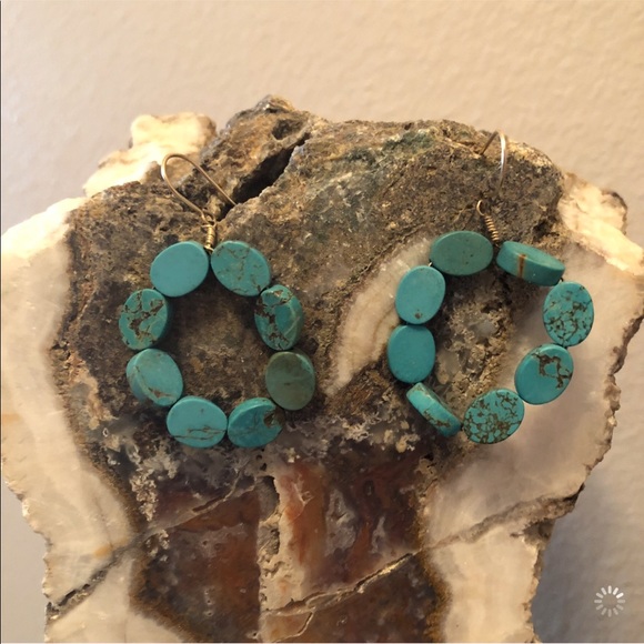 Turquoise Earrings - Picture 2 of 3